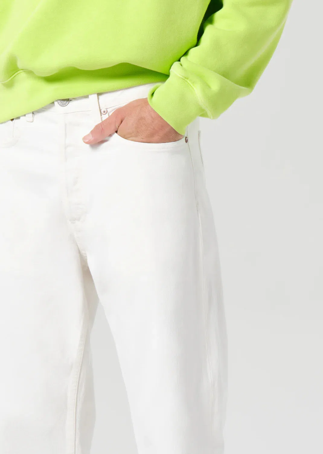 AGOLDE Magnus Jean - Chalk White