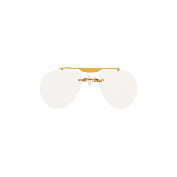 Coperni Clip On Aviator Sunglasses - White
