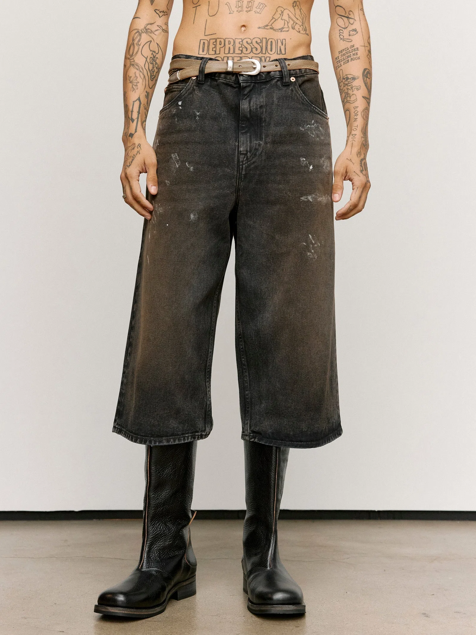 Our Legacy Capri Cut Shorts - Nebula Wash
