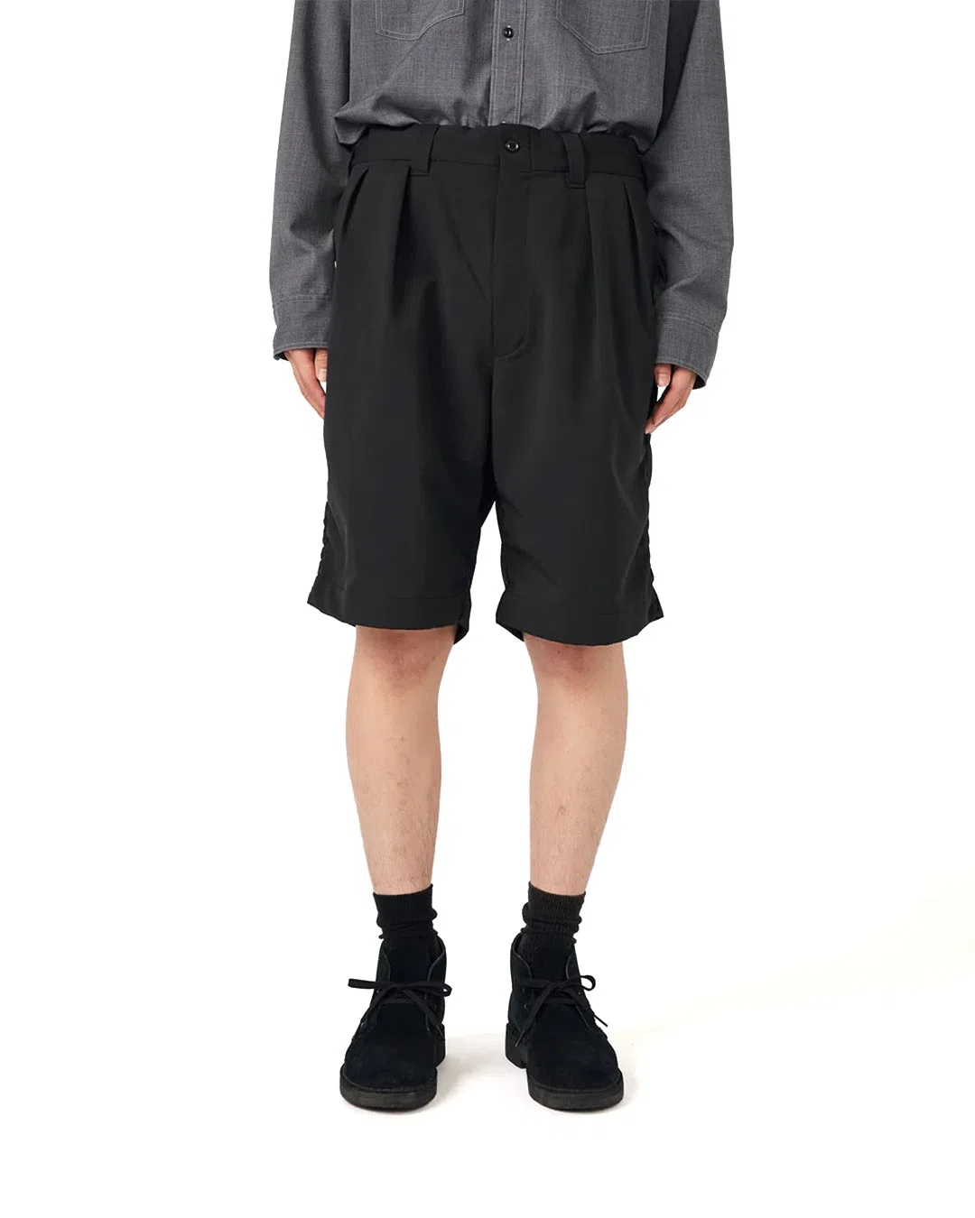 Nanamica Alphadry Double Pleat Shorts - Black