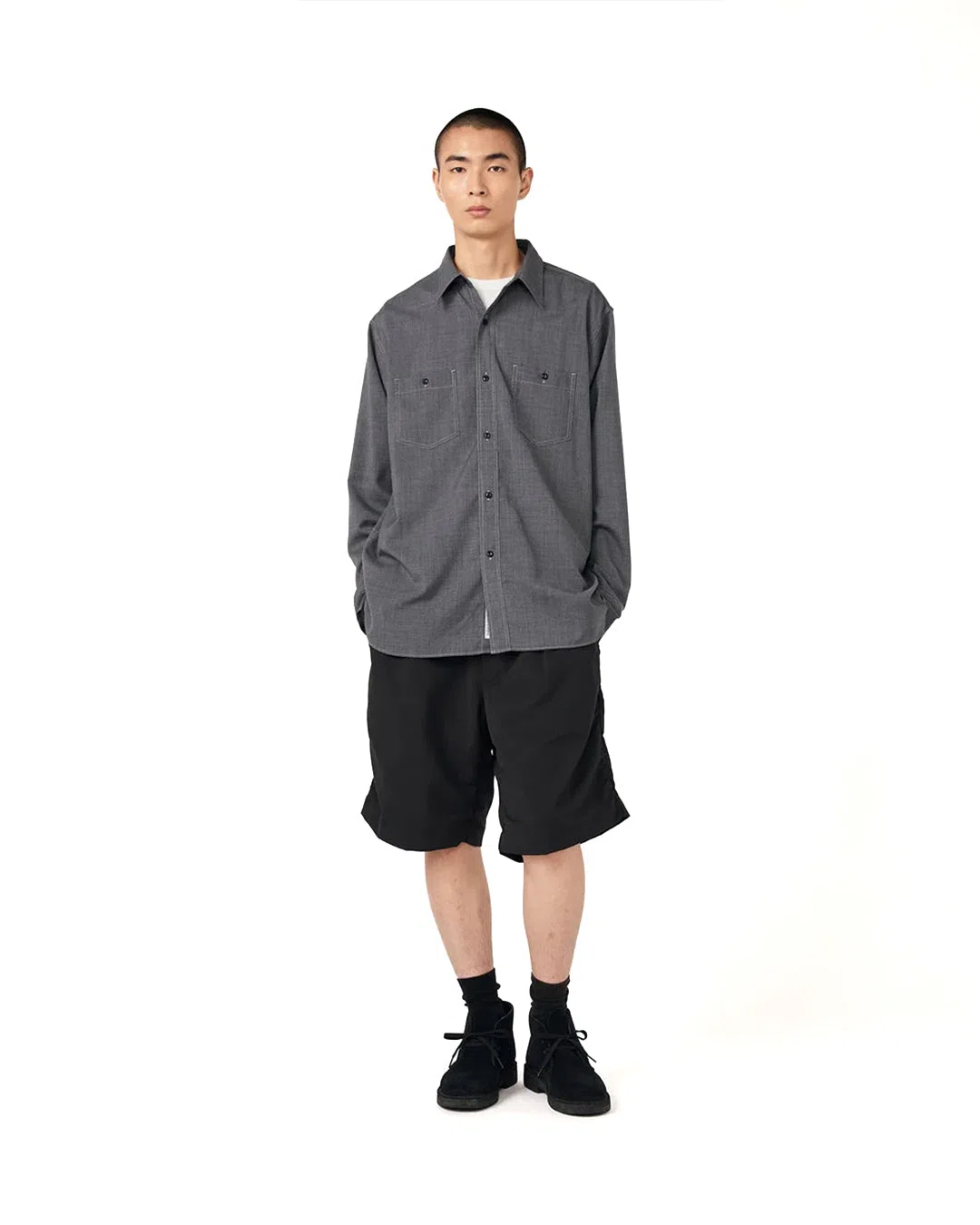 Nanamica Alphadry Double Pleat Shorts - Black